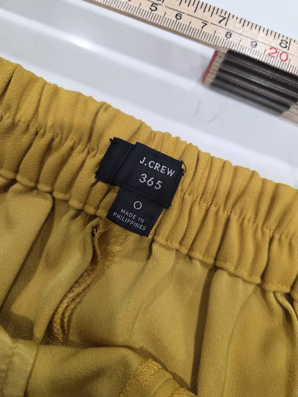 J. Crew Mustard Yellow Wide-Leg Cropped Pants Size Small